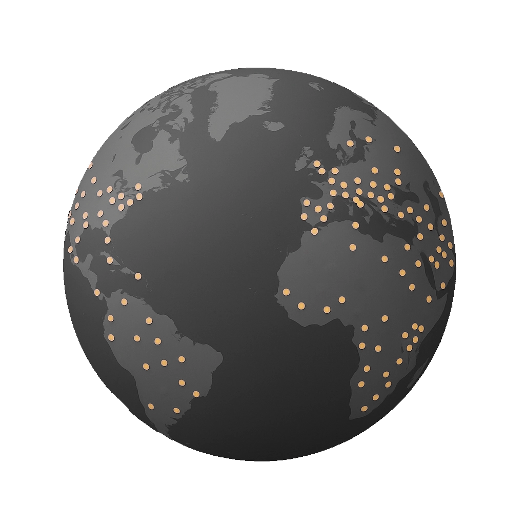 illustrative Darstellung von der verteilung von CloudflareWorker Rechenzentren